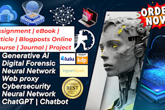 ghostwrite cybersecurity, ai, or tech, iot ebooks with deep research for KDP