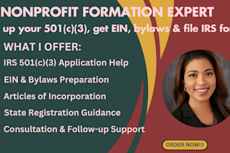 do a meaningful foundation, charity, nonprofit business plan, 501c3