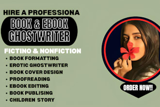be your book editor, amazon KDP book publisher, and amazon kindle ebook writer