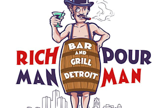 make an modern creative michigan logo