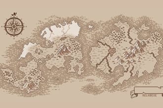 do fantasy map, vector map, dnd map, game map, city map, book map, cartography