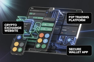 develop crypto exchange website crypto presale website ico website wallet app