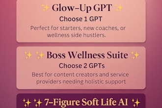 provide a ready to use gpt for womens wellness or coaching