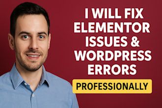 fix elementor issues and wordpress errors professionally