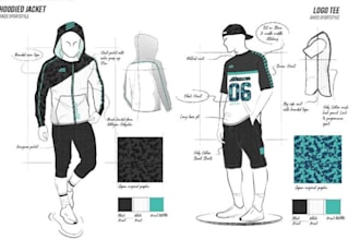 design fashion technical drawing clothing mock up streetwear design tech pack