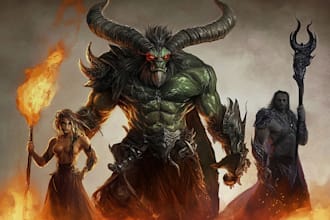 draw fantasy or dnd creatures and monsters
