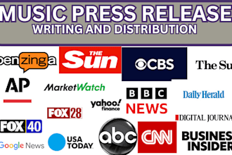 do music press release distribution, press release distribution and submit PR