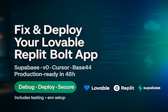 fix deploy lovable replit bolt lovable supabase rocket new v0 cursor ai base44