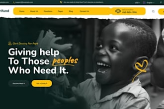 non profit website, ngo, donation, 501c3, charity website on wordpress, wix