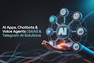 develop ai app ai saas platform ai chatbots ai calling agents telegram chatbot