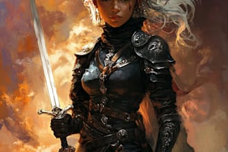 draw fantasy dnd art, monster character, game art, sheet, and dnd