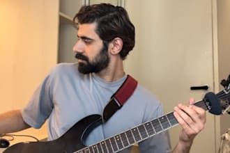 teach and play electric guitar, tracks, session guitarist