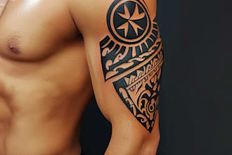 design your polynesian tribal tattoo