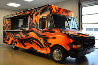 design a vehicle wrap, car wrap, food truck wrap