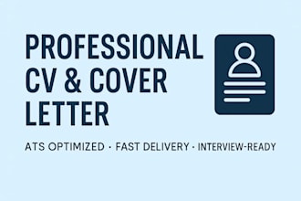write a professional resume for your career