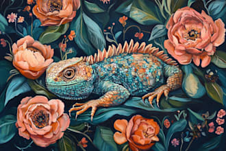 make any floral, animal or botanical art