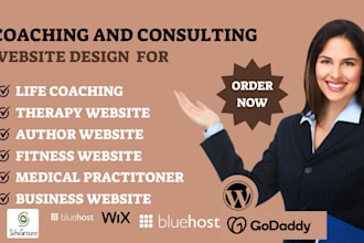 life coach landing page coaching website author therapy fitness career website