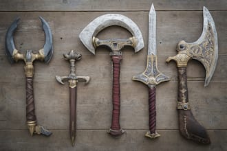design your fantasy and dnd weapons