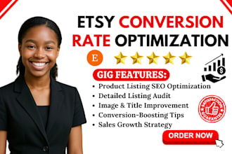 analyze and improve your etsy listings for higher conversion rates and sales