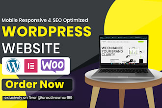 design wordpress website with elementor pro