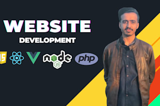 build or rebuild website, website development as full stack web developer