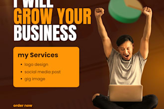 design stunning social media posts, logo, and gig images