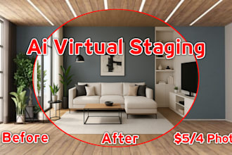 realistic ai virtual staging, ai virtual renovation, ai virtual furniture