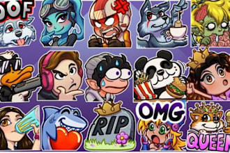 create your emotes sub badges kick discord youtube emotes and adobe illustration