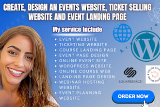 create an event planning website, event website ticket booking website wordpress