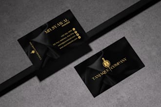 do minimalist, modern, unique business card design and real estate card