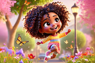 draw children book illustrations and children book cover