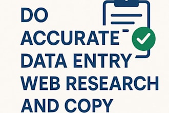 provide fast and reliable data entry services