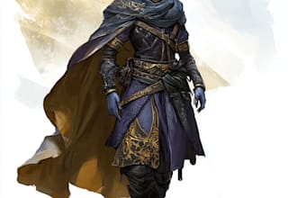 create character illustration for dnd fanart game art design for you