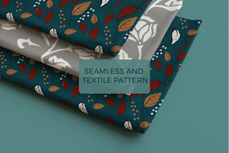 seamless and textiles or fabric pattern design