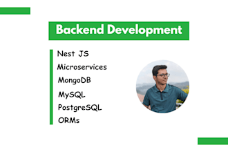 be your nestjs developer for developing apis and backend