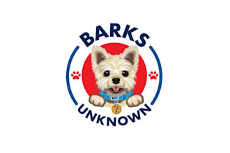 design barks unknown dog rescue logo