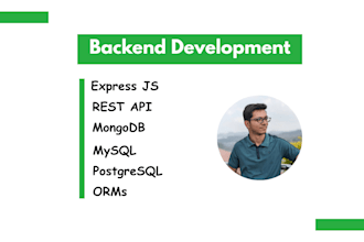 be your expressjs developer for developing apis and backend