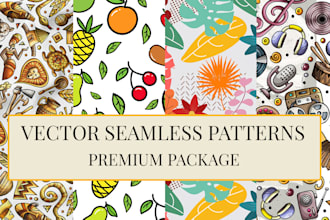 design unique seamless repeat patterns textile and fabric print design