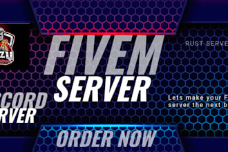 do fivem server, discord server, rust server, dayz server, minecraft