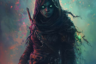 do monster character illustration metal fantasy horror dark art dnd scary ugly