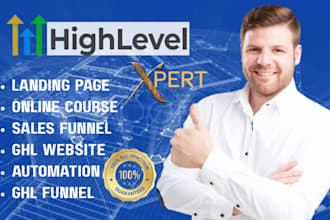 gohighlevel landing page, gohighlevel funnel, ghl website builder, gohighlevel