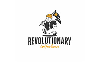 design vintage modern fusion coffee house logo