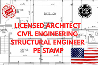licensed architect, structural engineering pe stamp in illinois indiana maine