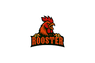 design a custom rooster head logo with creative flair