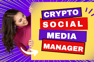 be your professional nft, ai, web3, crypto social media manager crypto marketing