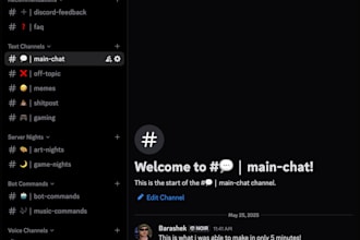 design a discord server up to your standards