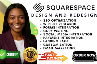 build squarespace website development squarespace website migration landing page