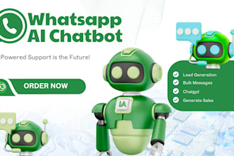 develop whatsapp ai chatbot, ai voice agent, ai chatgpt, whatsapp chatbot
