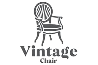 create a chair, furniture, home decor, interior logo