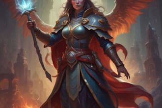 draw character design, concept art, illustration, dnd